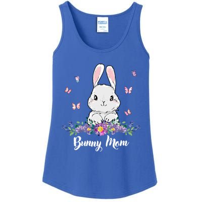 Bunny Mom Butterfly Rabbit Mama Rabbit Lovers Funny Gift Ladies Essential Tank