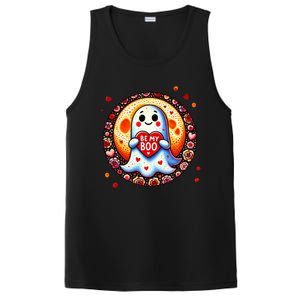 Be My Boo ValentineS Day Ghost Illustration Gift PosiCharge Competitor Tank