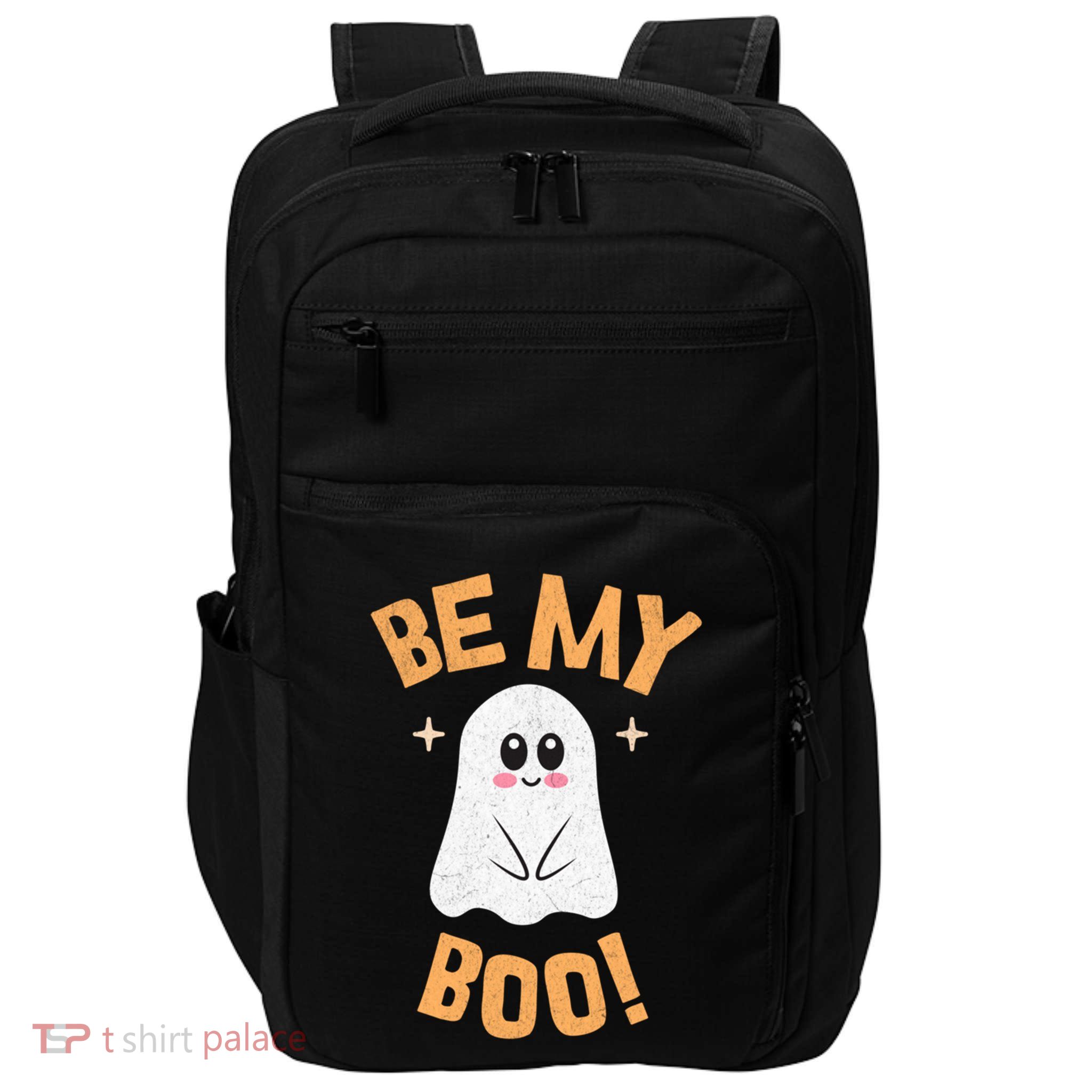Be My Boo! Cute Shy Funny Halloween Ghost Funny Gift Impact Tech Backpack