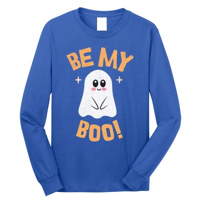 Be My Boo! Cute Shy Funny Halloween Ghost Funny Gift Long Sleeve Shirt