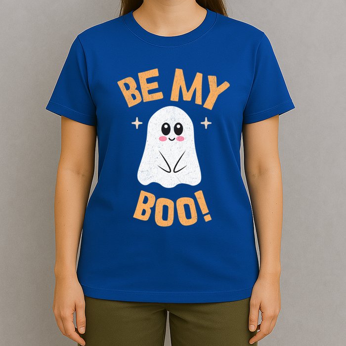 Be My Boo! Cute Shy Funny Halloween Ghost Funny Gift T-Shirt