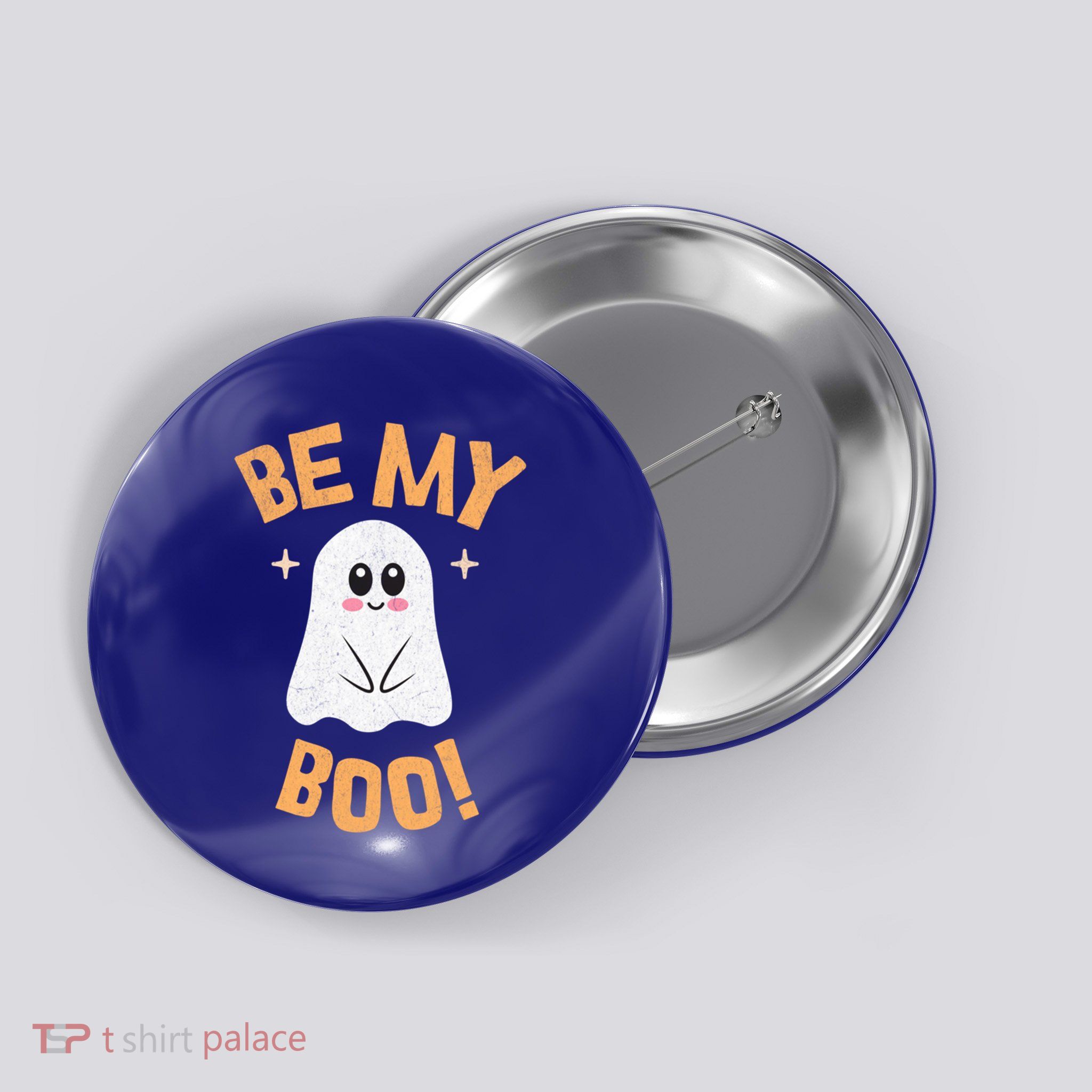 Be My Boo! Cute Shy Funny Halloween Ghost Funny Gift Button