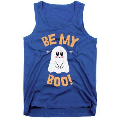 Be My Boo! Cute Shy Funny Halloween Ghost Funny Gift Tank Top
