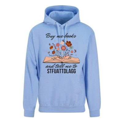 Buy Me Books And Tell Me To Stfuattdlagg Bookish Gift Smut Reader Spicy Book Unisex Surf Hoodie