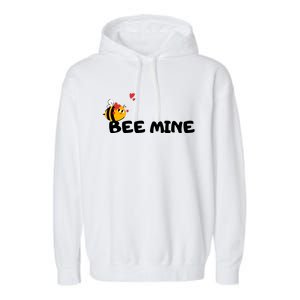 Bee Mine Bees Valentine Garment-Dyed Fleece Hoodie