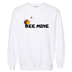 Bee Mine Bees Valentine Garment-Dyed Sweatshirt