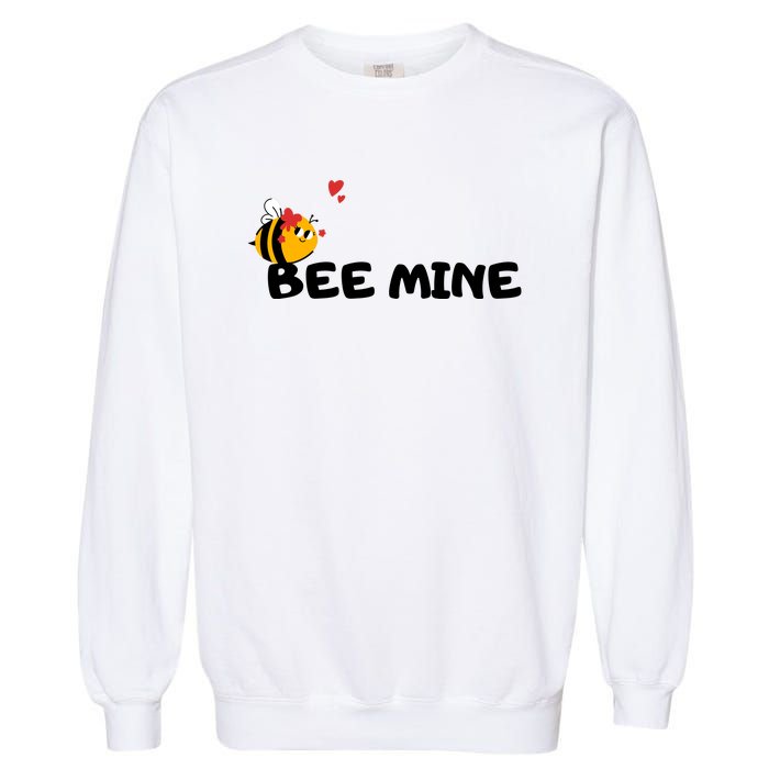 Bee Mine Bees Valentine Garment-Dyed Sweatshirt