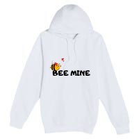 Bee Mine Bees Valentine Premium Pullover Hoodie