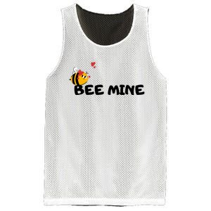 Bee Mine Bees Valentine Mesh Reversible Basketball Jersey Tank