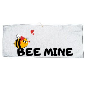 Bee Mine Bees Valentine Large Microfiber Waffle Golf Towel