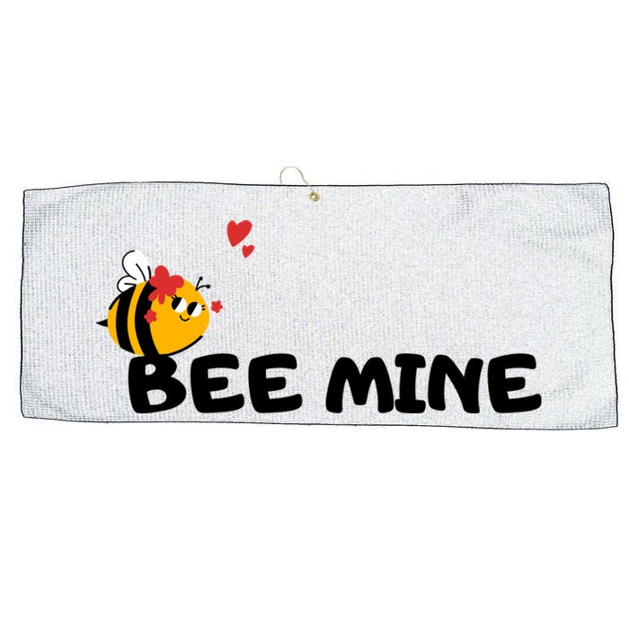 Bee Mine Bees Valentine Large Microfiber Waffle Golf Towel