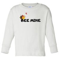 Bee Mine Bees Valentine Toddler Long Sleeve Shirt