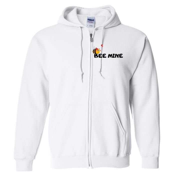 Bee Mine Bees Valentine Full Zip Hoodie