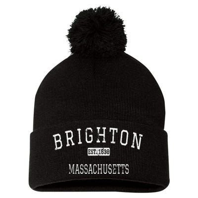 Brighton Massachusetts Boston MA Vintage Pom Pom 12in Knit Beanie