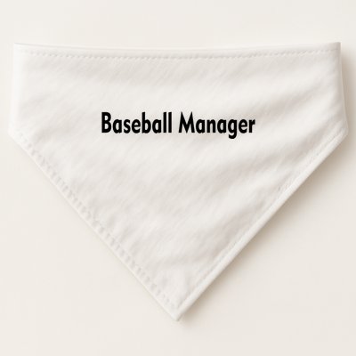 Baseball Manager USA-Made Doggie Bandana