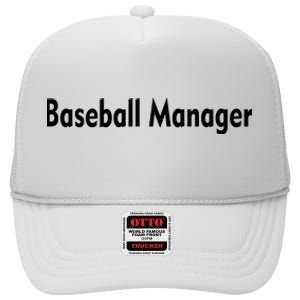 Baseball Manager High Crown Mesh Back Trucker Hat