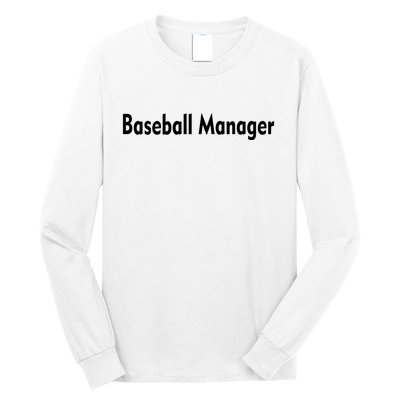 Baseball Manager Long Sleeve Shirt