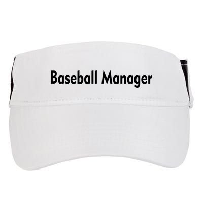 Baseball Manager Adult Drive Performance Visor