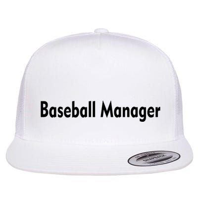Baseball Manager Flatbill Hat