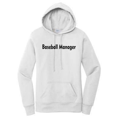 Baseball Manager Women's Pullover Hoodie