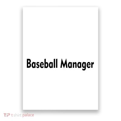Baseball Manager Poster