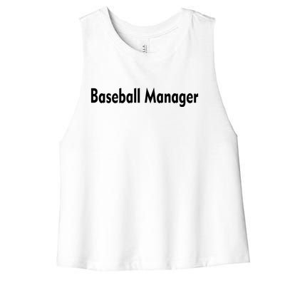 Baseball Manager Women's Racerback Cropped Tank