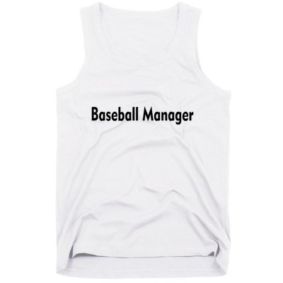 Baseball Manager Tank Top