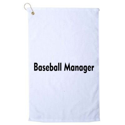 Baseball Manager Golf Towel