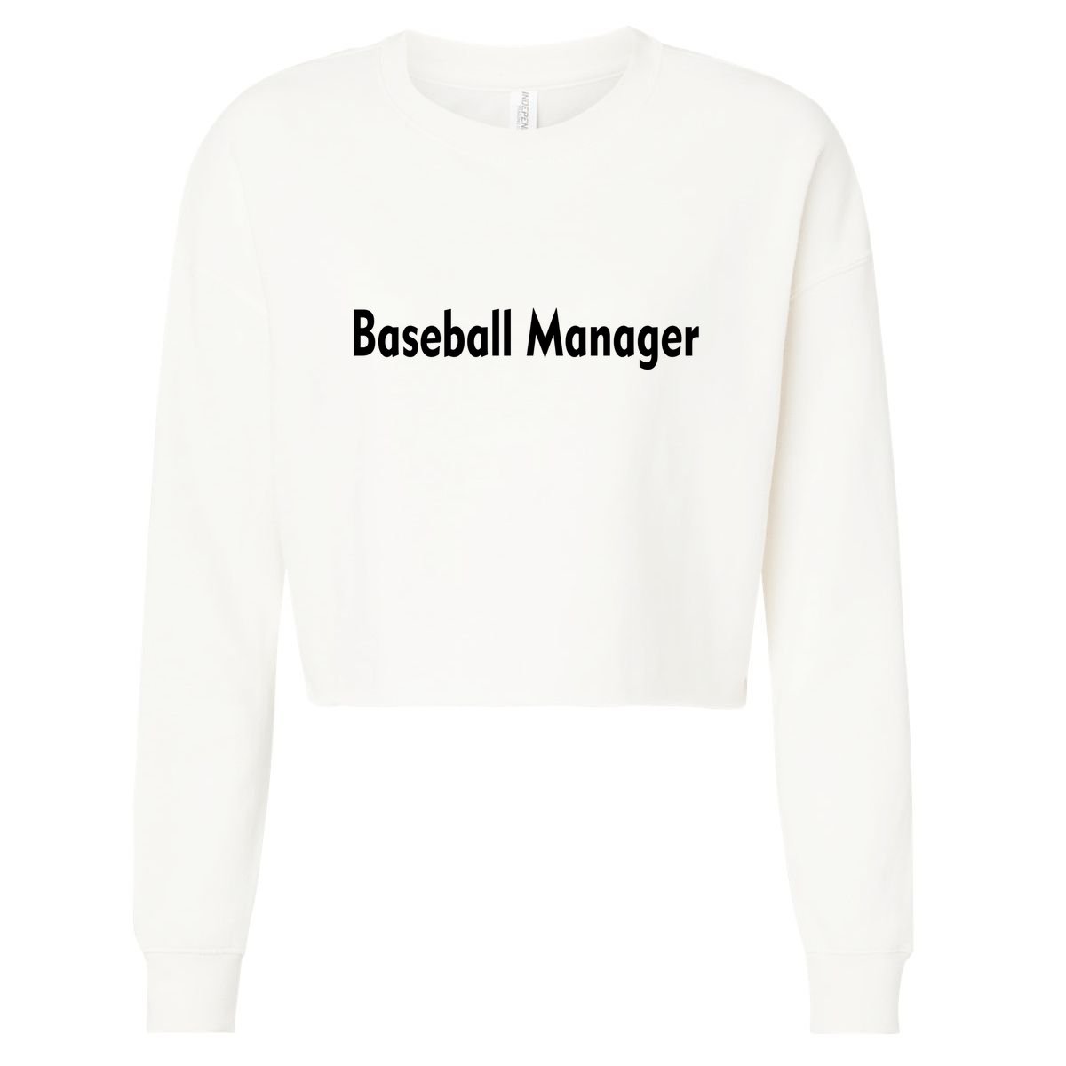 Baseball Manager Cropped Pullover Crew