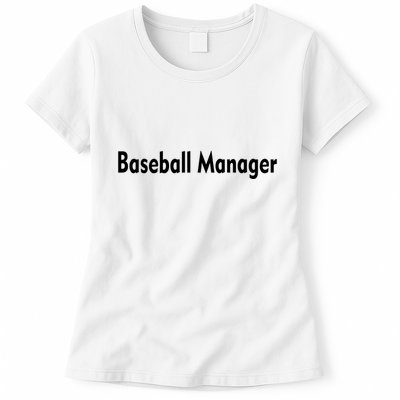 Baseball Manager Womens T-Shirt