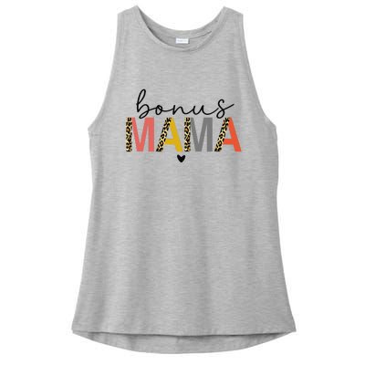 Bonus Mama Bonus Mom Stepmom Step Mama Mother's Day Present Ladies PosiCharge Tri-Blend Wicking Tank