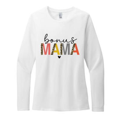 Bonus Mama Bonus Mom Stepmom Step Mama Mother's Day Present Womens CVC Long Sleeve Shirt