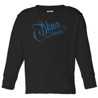 Blues Music Blues Lover Musician Guitarist Guitar Player Toddler Long Sleeve Shirt