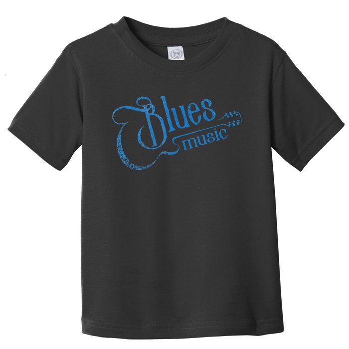 Blues Music Blues Lover Musician Guitarist Guitar Player Toddler T-Shirt