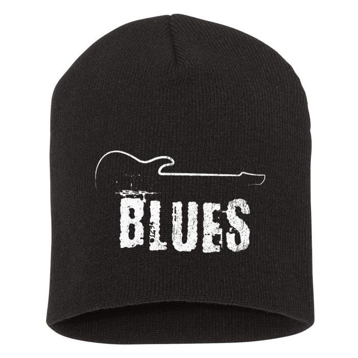 Blues Music Blues Guitar Vintage Short Acrylic Beanie