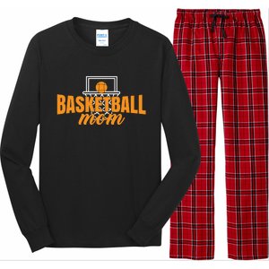 Basketball Mom Basketball Game Mother Mama Basketball Gift Long Sleeve Pajama Set