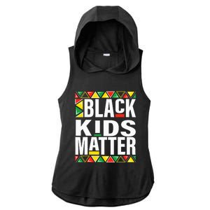 black matter black history month funny pride Ladies PosiCharge Tri-Blend Wicking Draft Hoodie Tank