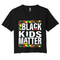 black matter black history month funny pride Women's Crop Top Tee