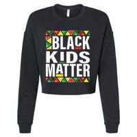 black matter black history month funny pride Cropped Pullover Crew