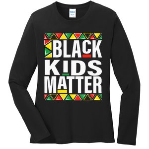 black matter black history month funny pride Ladies Long Sleeve Shirt