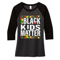 black matter black history month funny pride Women's Tri-Blend 3/4-Sleeve Raglan Shirt