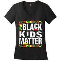 black matter black history month funny pride Women's V-Neck T-Shirt