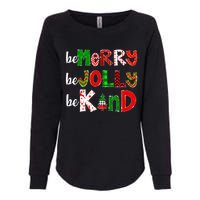 Be Merry Be Jolly Be Kind Merry Christmas Teacher Xmas Pjs Womens California Wash Sweatshirt