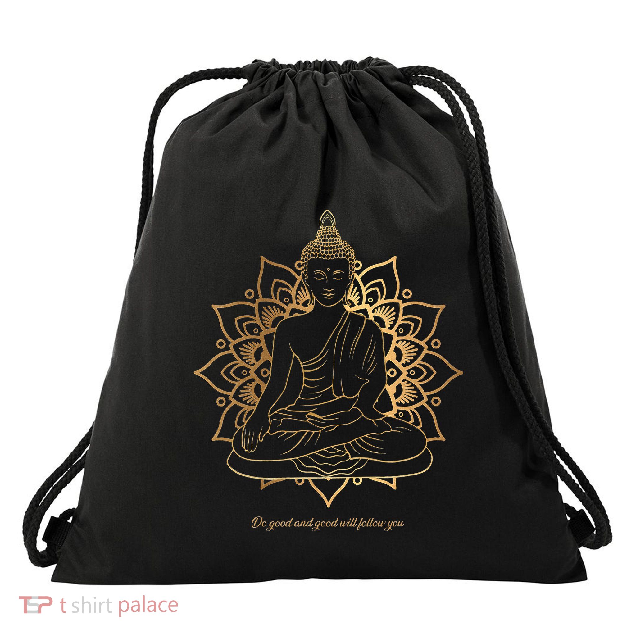 Buddha Mandala Buddhist Mindfulness Buddhism Spiritual Drawstring Bag