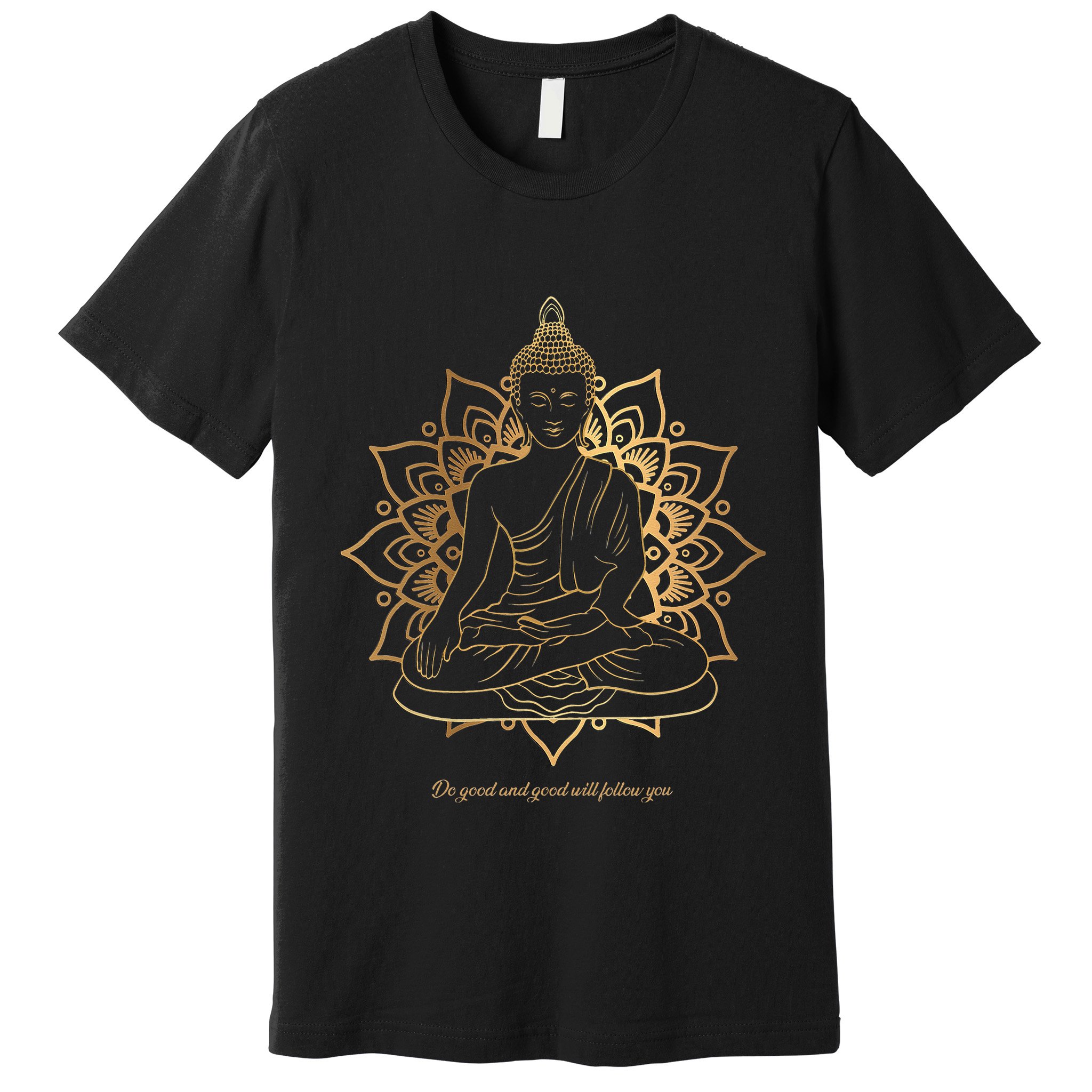 Buddha Mandala Buddhist Mindfulness Buddhism Spiritual Premium T-Shirt
