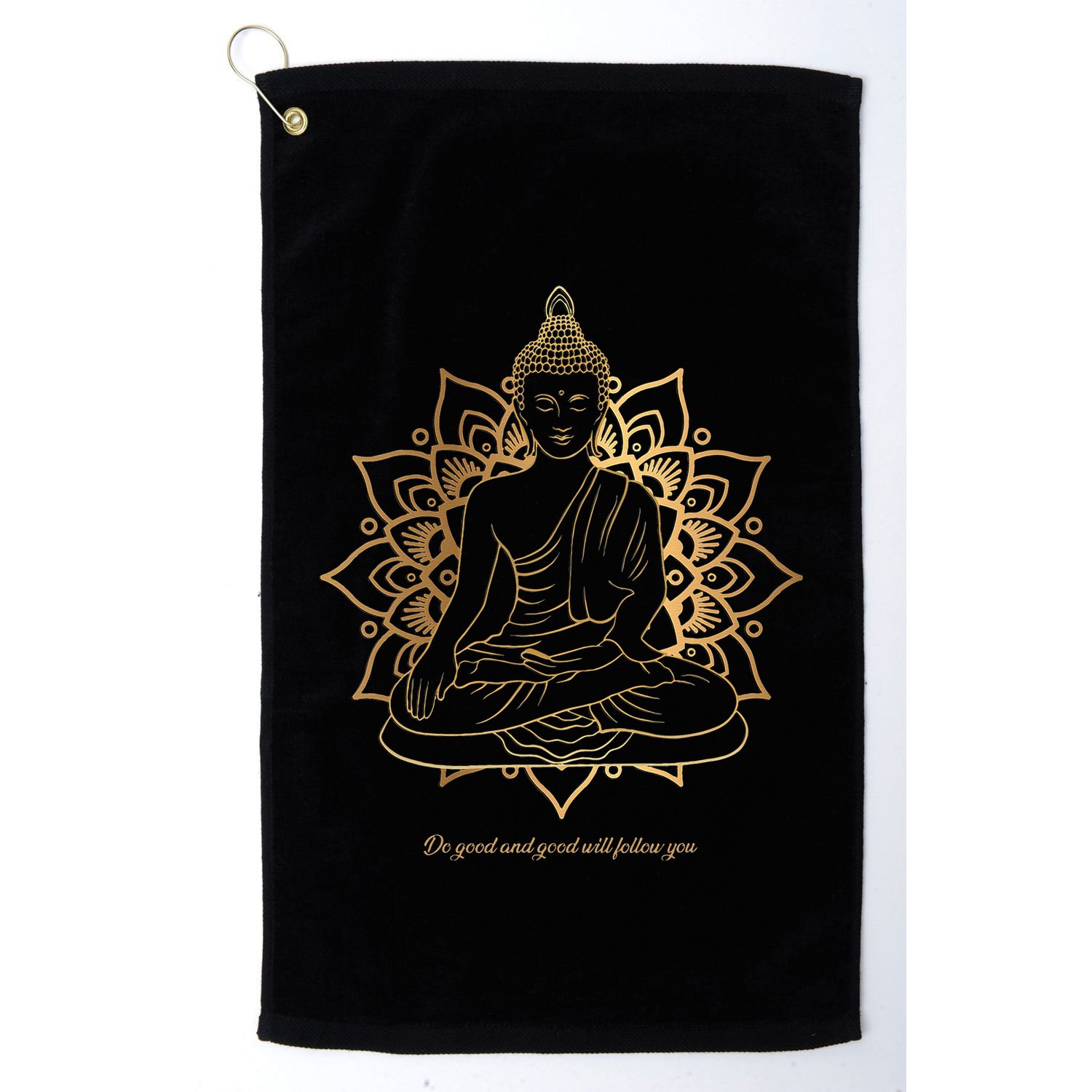 Buddha Mandala Buddhist Mindfulness Buddhism Spiritual Golf Towel