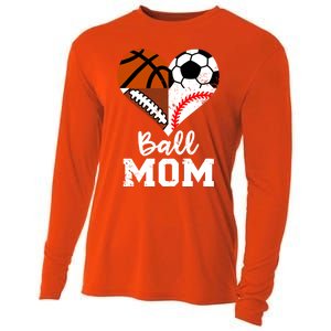 Baseball Mom Basketball Football Gift Cooling Performance Long Sleeve Crew