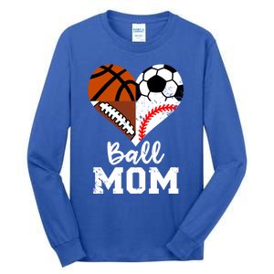 Baseball Mom Basketball Football Gift Tall Long Sleeve T-Shirt