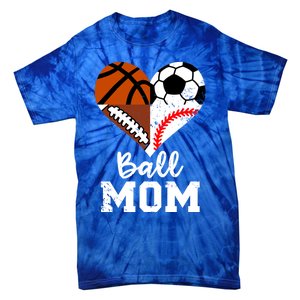 Baseball Mom Basketball Football Gift Tie-Dye T-Shirt