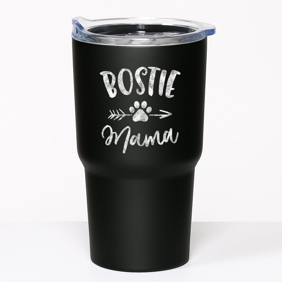 Bostie Mama Boston Terrier Lover Gifts Dog Mom Tumbler